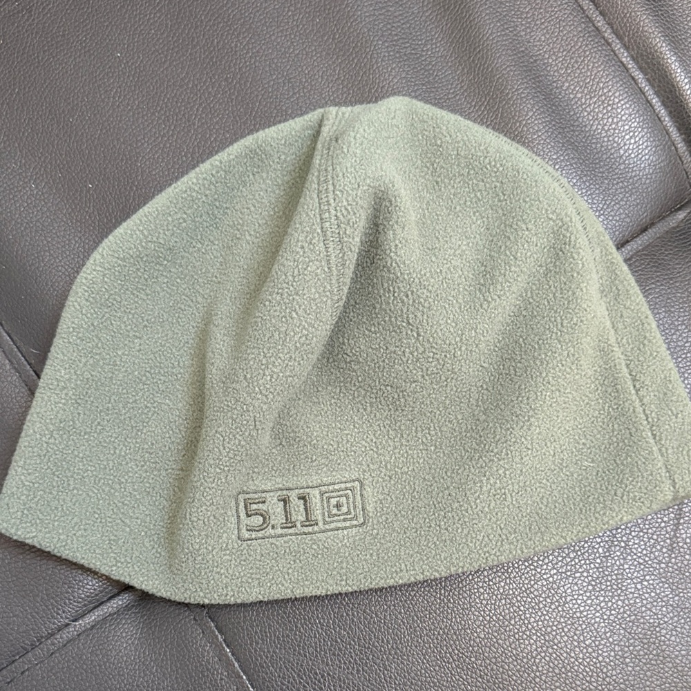 5.11 Tactical Olive Green Fleece Beanie Hat